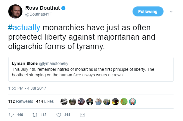 Douthat on monarchies